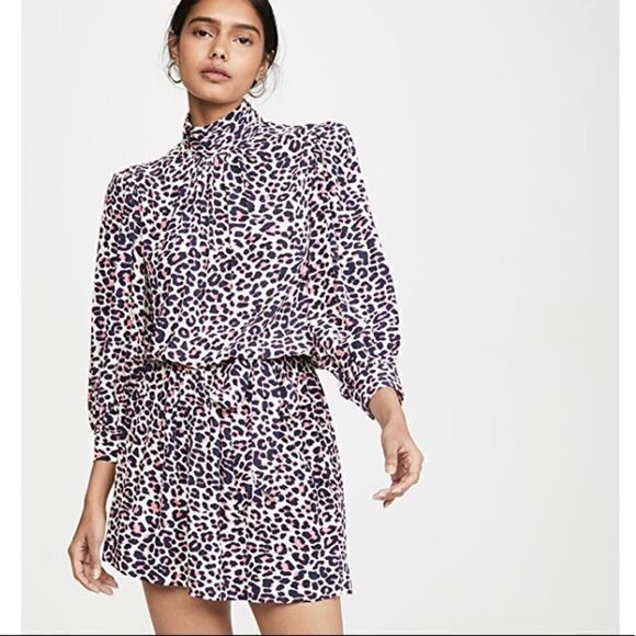 Zadig & Voltaire Leopard High Neck Dress - Picture 1 of 7